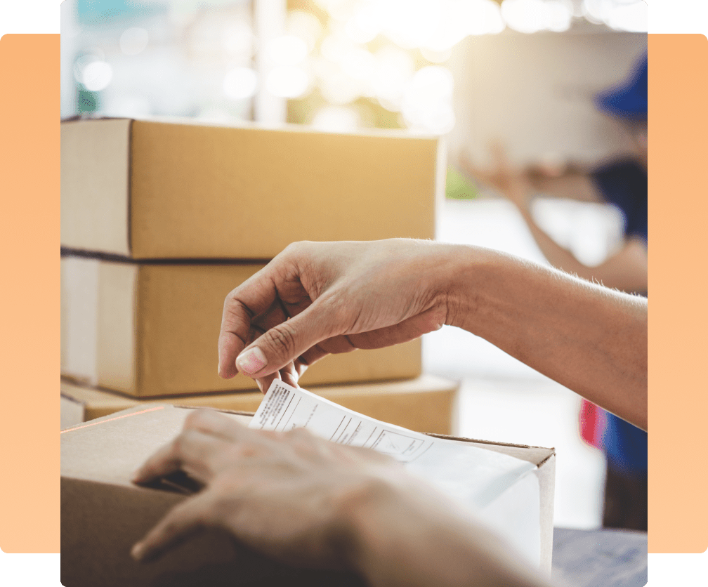 Shipping labels and commercial invoices