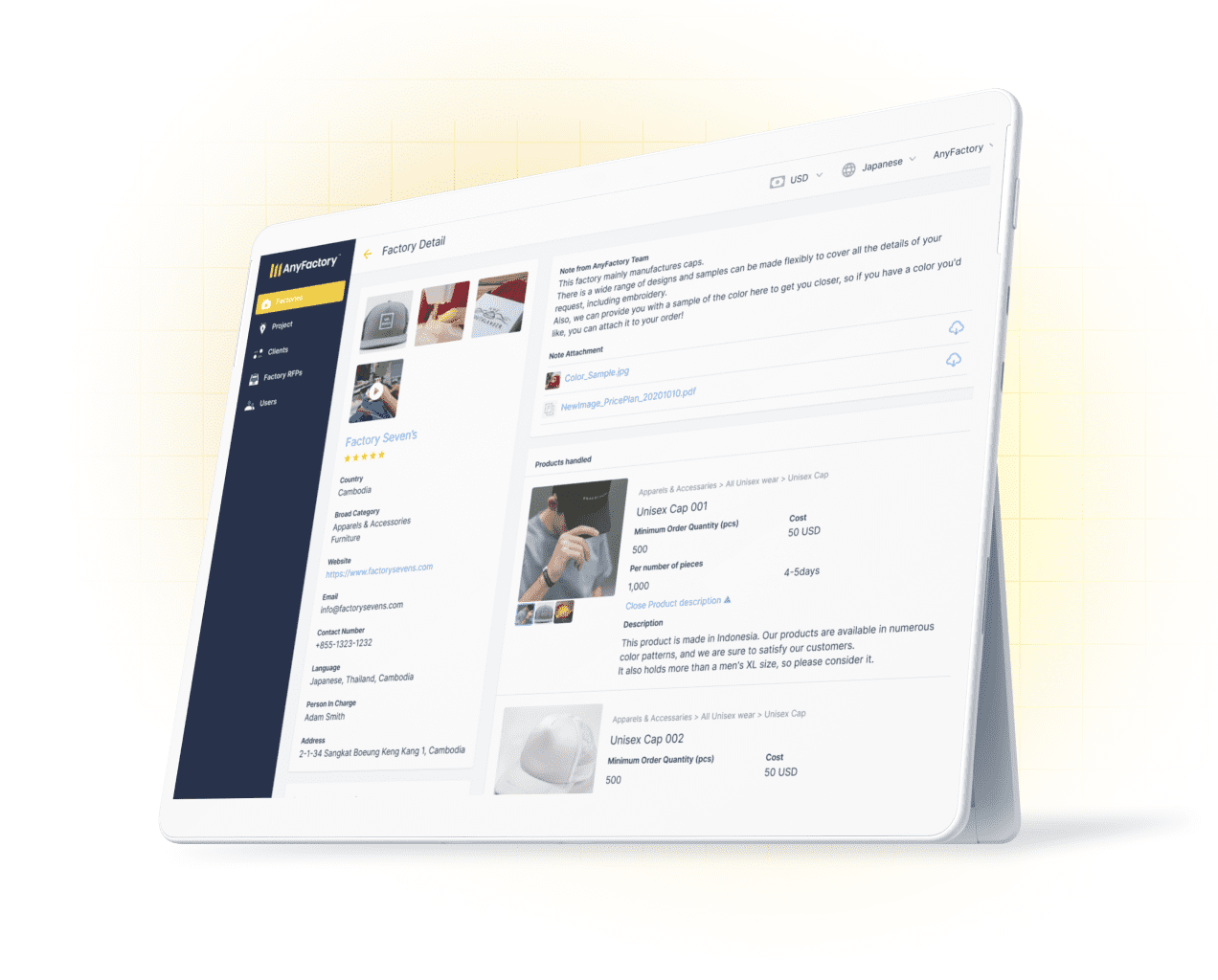 AnyFactory Dashboard